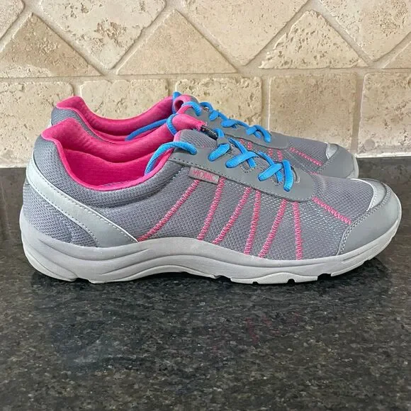 Vionic Alliance Grey Pink Blue Women’s 11 Athletic Walking Shoes Orthopedic - Picture 3 of 7